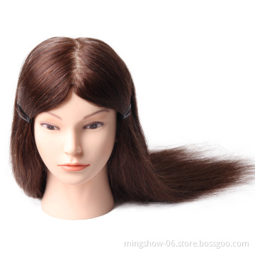 Hair salon training head 100% human hair for training